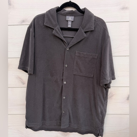 H&M Other - Terry Cloth Button-Down Top